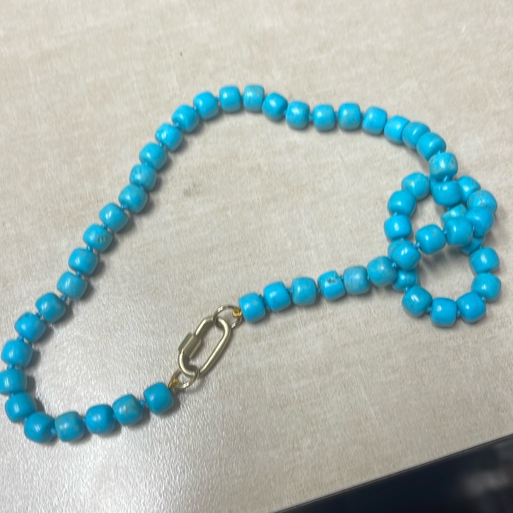 Turquoise Marla Aaron style necklace
